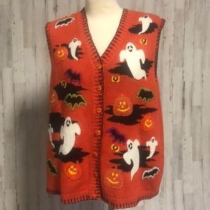 Halloween themed sweater vest xl tiara
